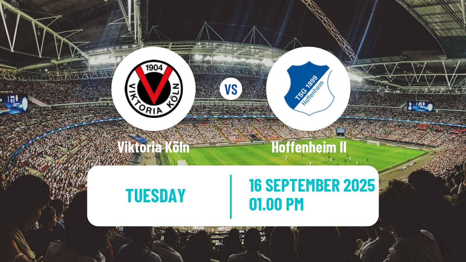 Football German 3 Bundesliga Viktoria Köln - Hoffenheim II