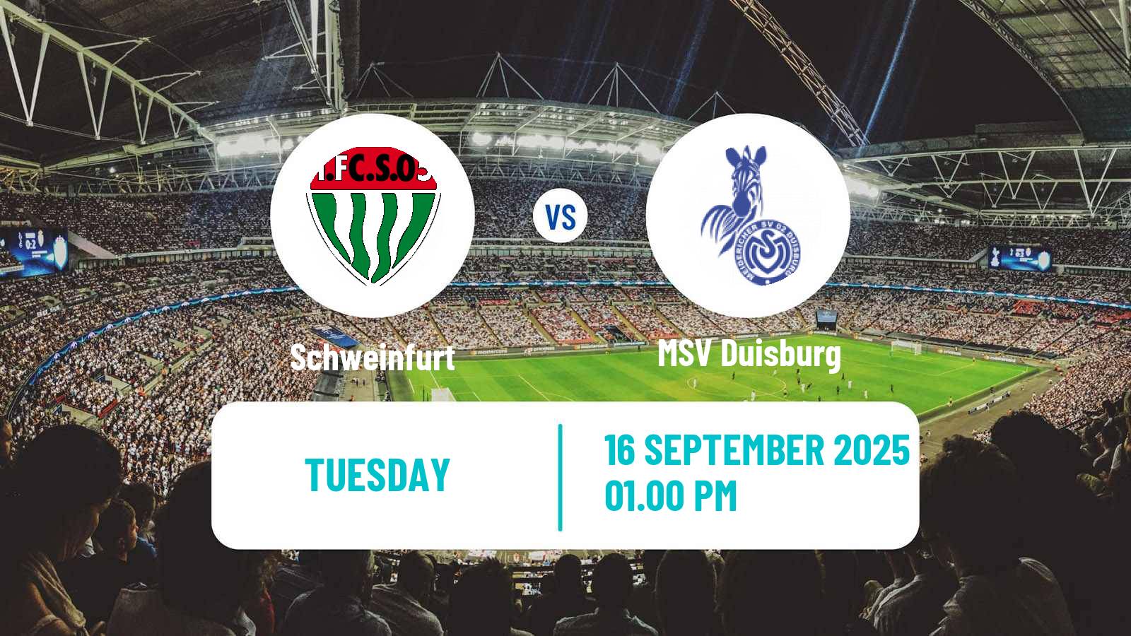 Football German 3 Bundesliga Schweinfurt - Duisburg