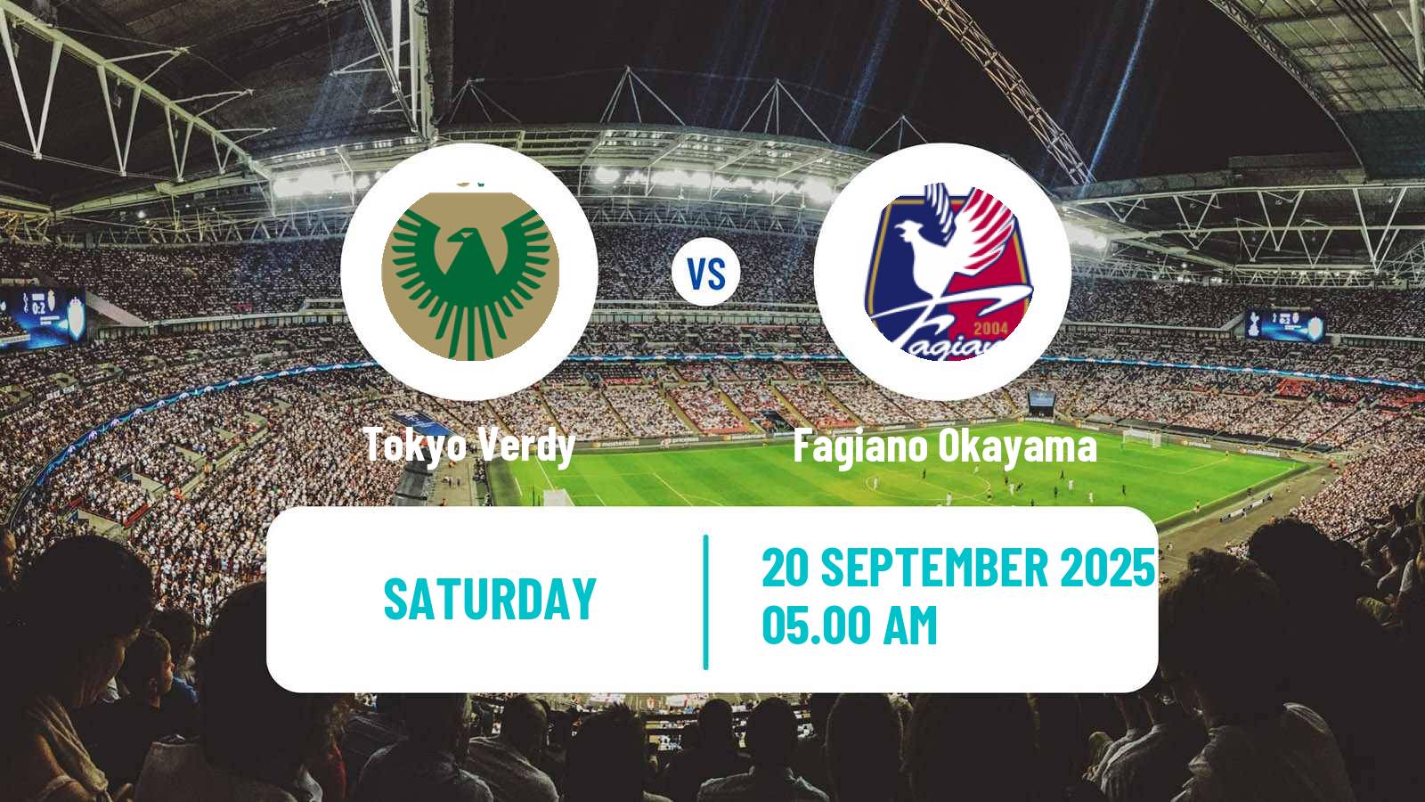 Football Japan J1 League Tokyo Verdy - Fagiano Okayama