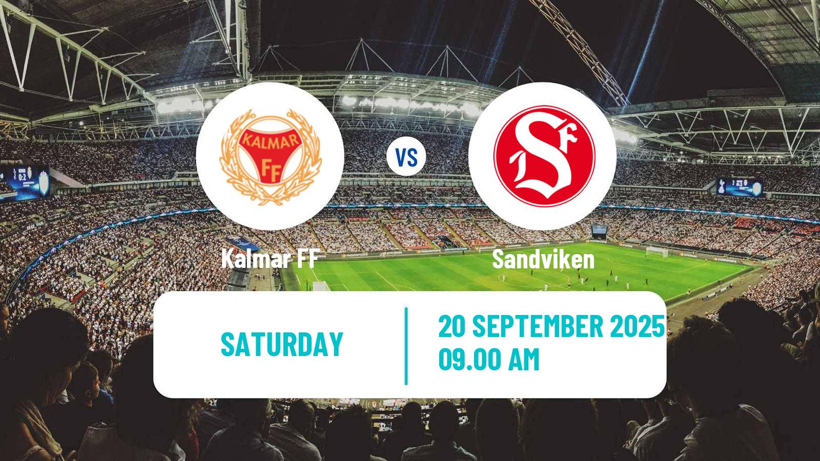 Football Swedish Superettan Kalmar - Sandviken