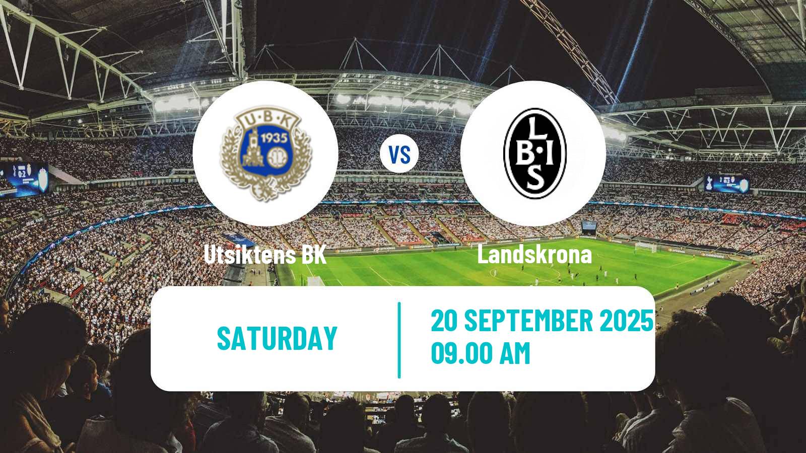 Football Swedish Superettan Utsikten - Landskrona