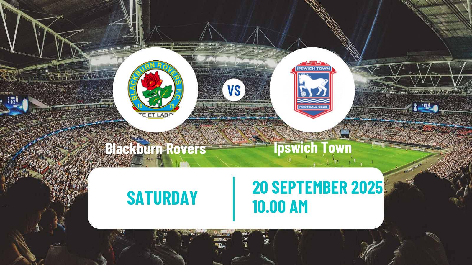 Football English League Championship Blackburn Rovers - Ipswich Town