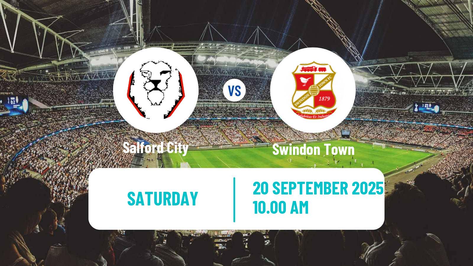 Football English League Two Salford City - Swindon Town
