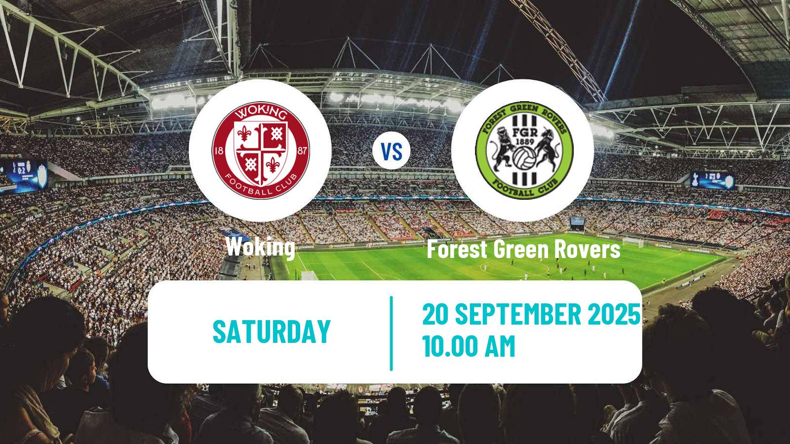 Football English National League Woking - Forest Green Rovers