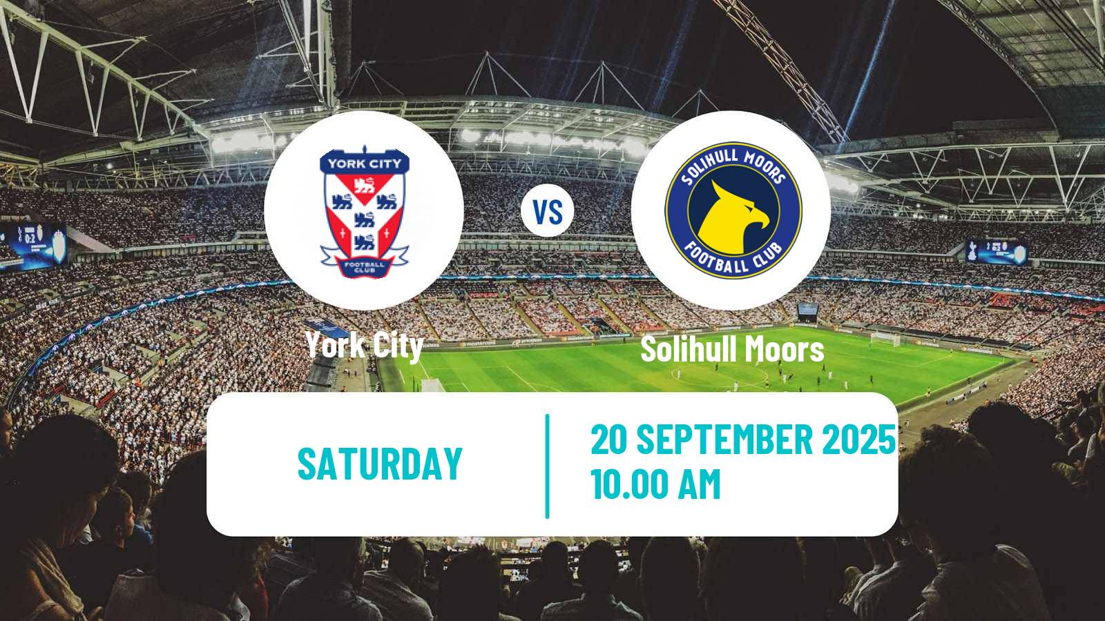 Football English National League York City - Solihull Moors