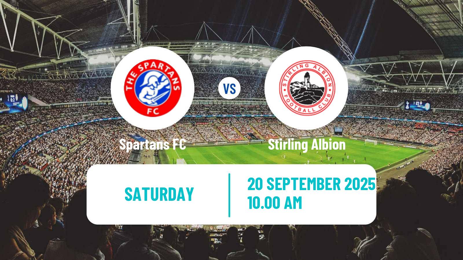 Football Scottish League Two Spartans - Stirling Albion