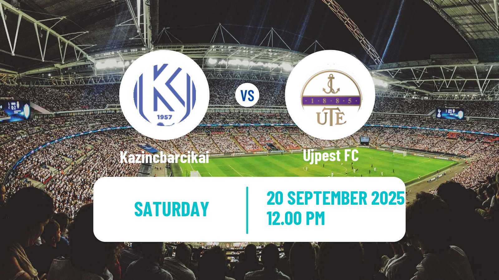 Football Hungarian NB I Kazincbarcikai - Ujpest