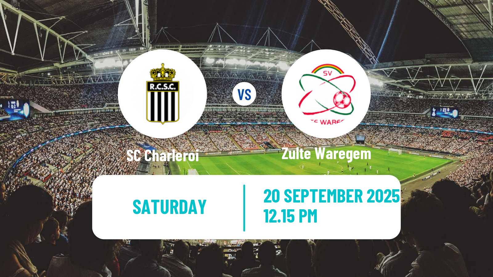 Football Belgian Jupiler Pro League Charleroi - Zulte Waregem
