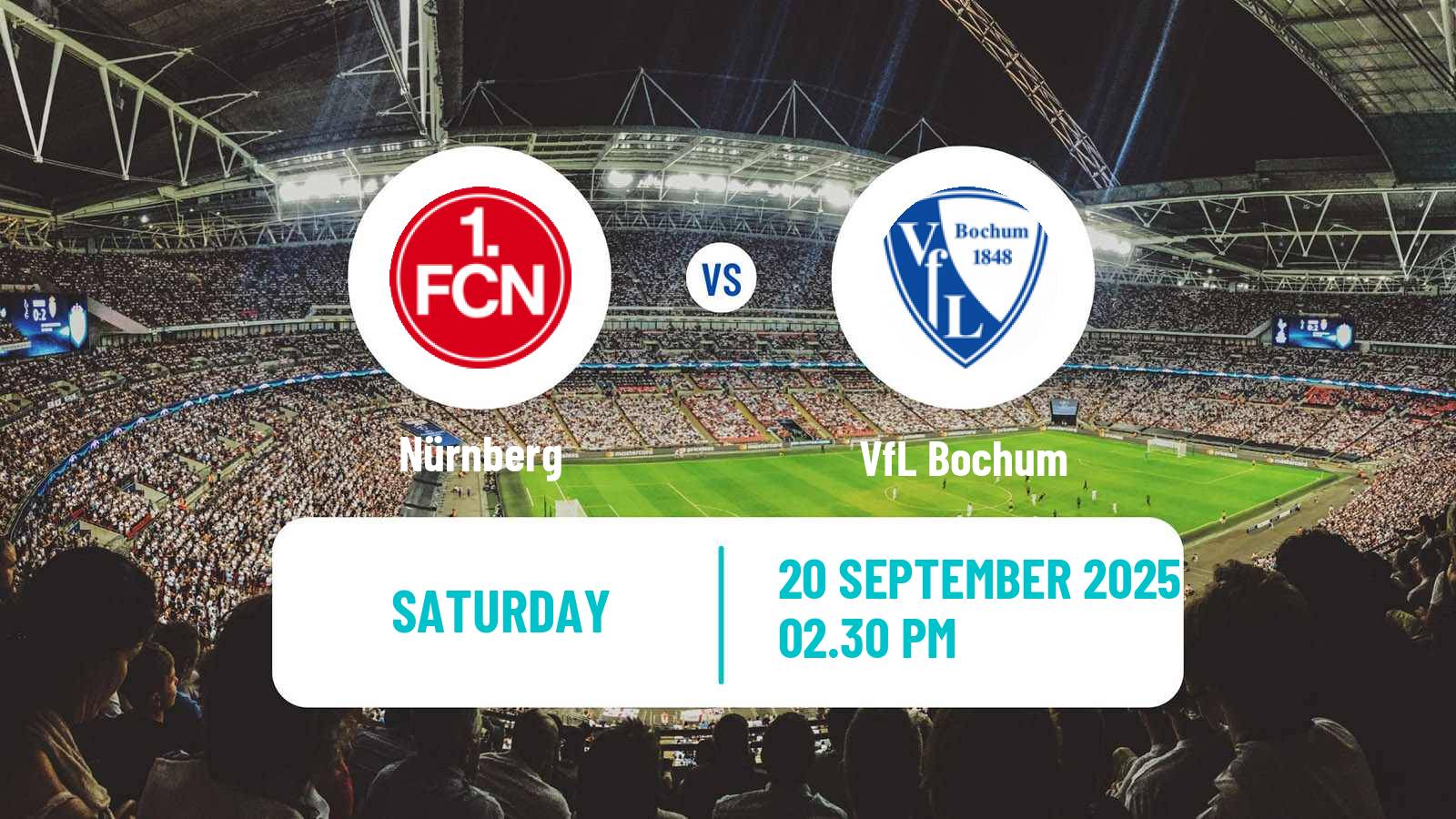 Football German 2 Bundesliga Nürnberg - Bochum