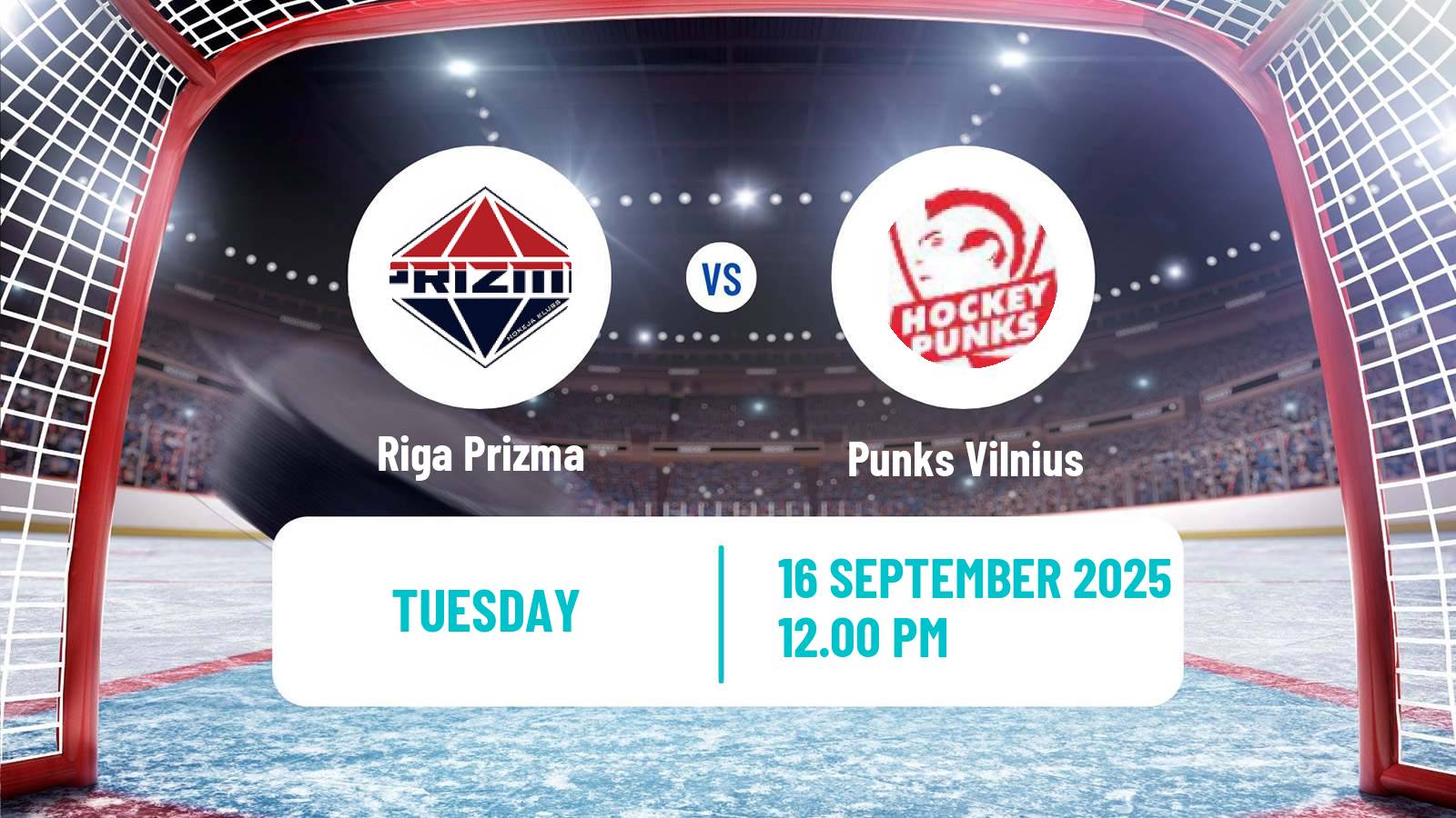 Hockey Latvian Hokeja Liga Riga Prizma - Punks Vilnius