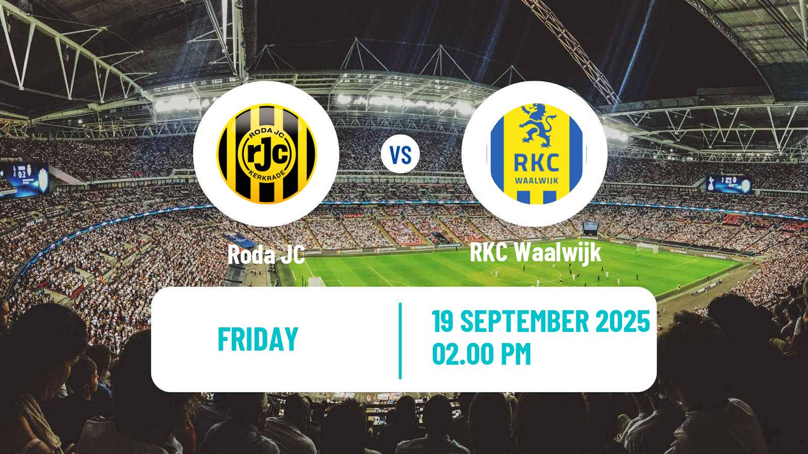 Football Dutch Eerste Divisie Roda - Waalwijk