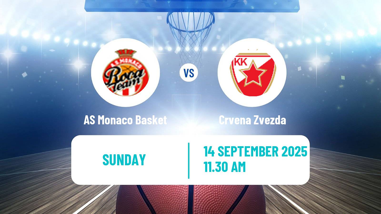 Basketball Club Friendly Basketball AS Monaco Basket - Crvena Zvezda