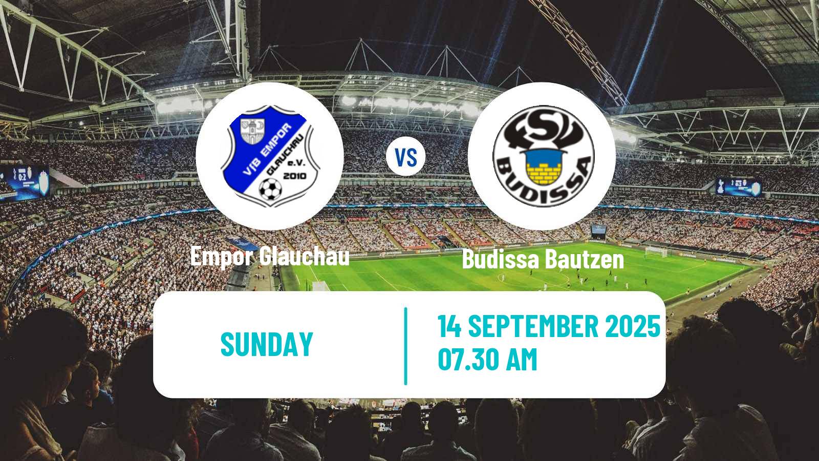 Football German Oberliga NOFV- Süd Empor Glauchau - Budissa Bautzen