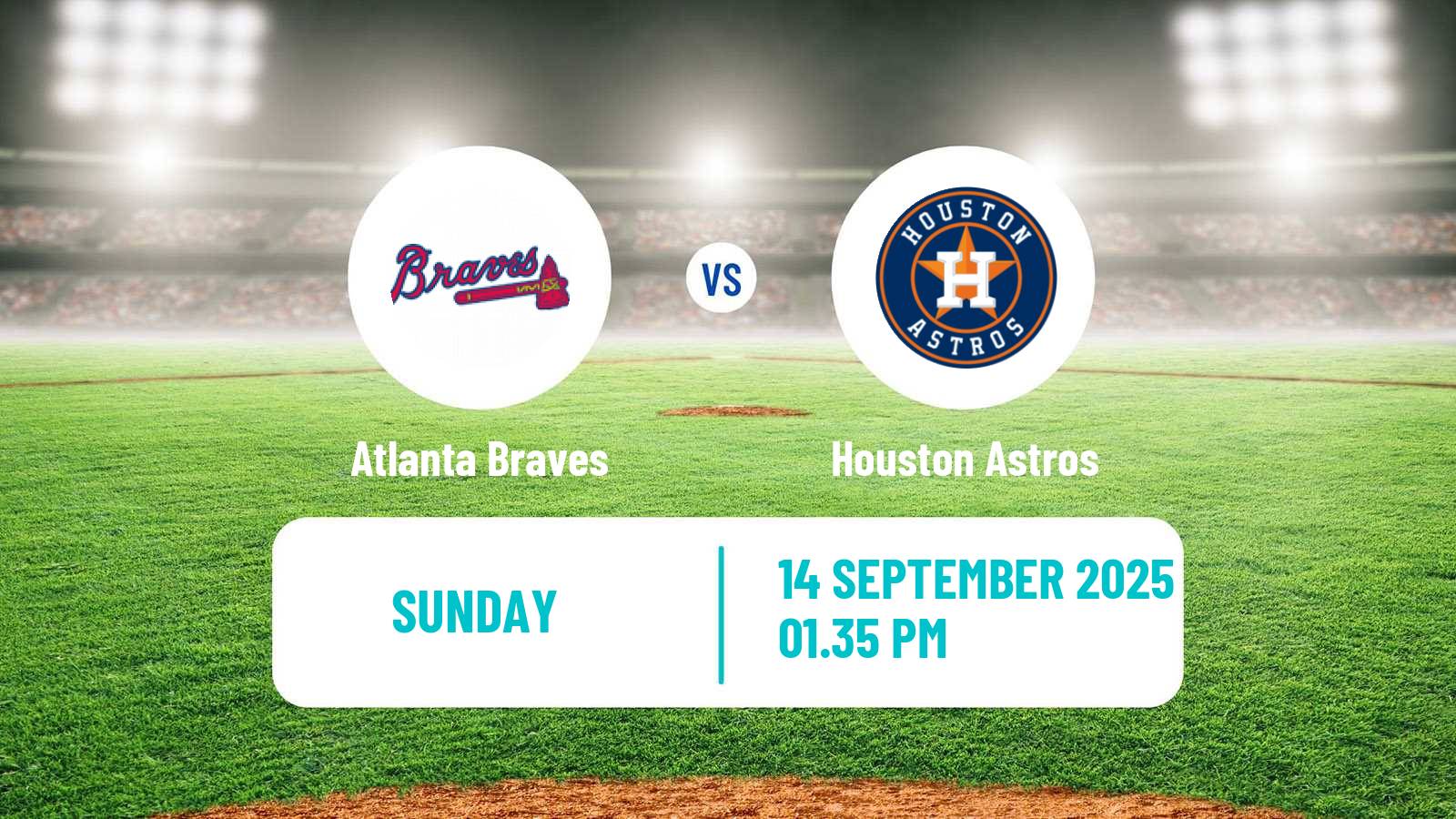 Baseball MLB Atlanta Braves - Houston Astros