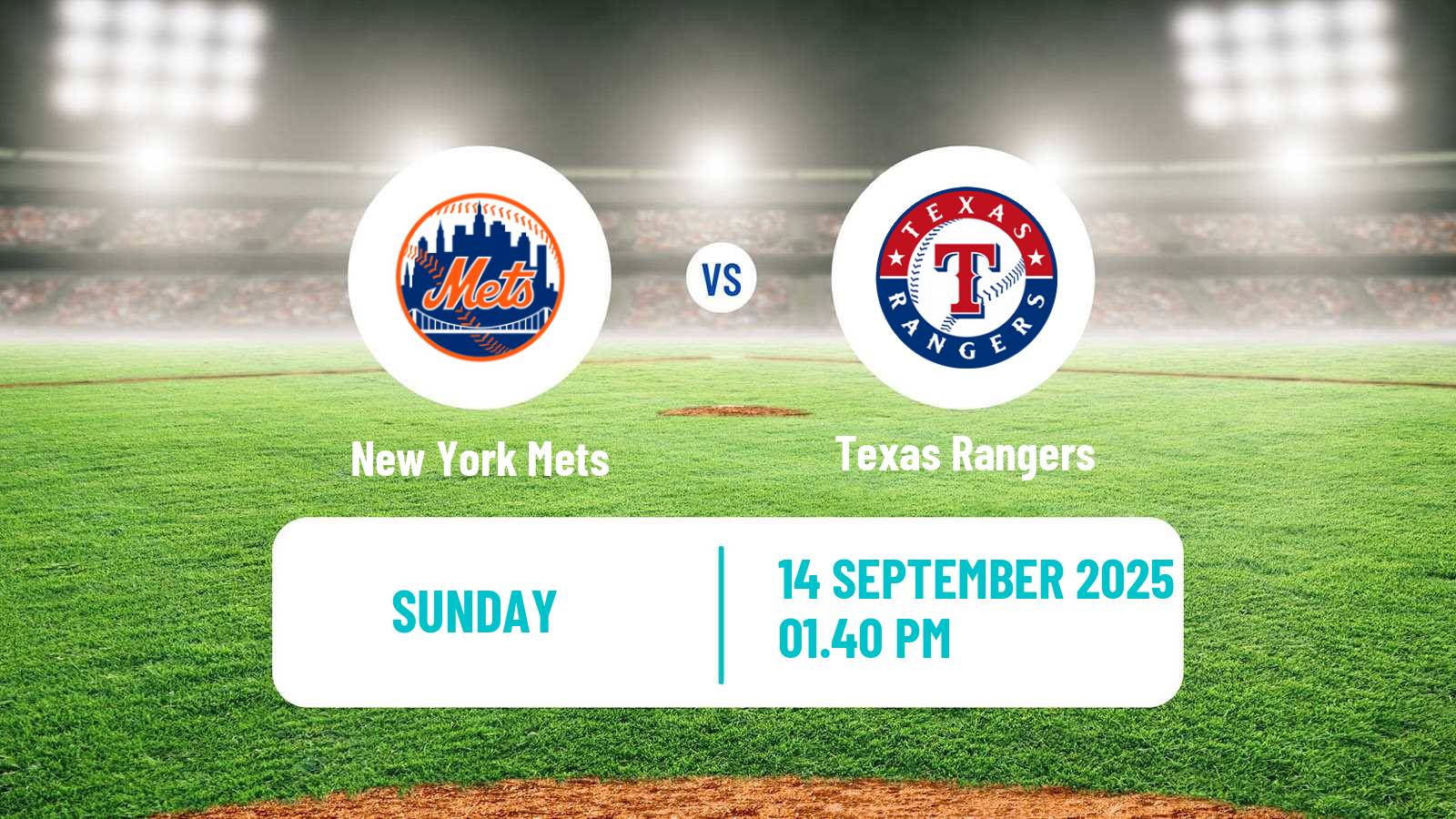 Baseball MLB New York Mets - Texas Rangers