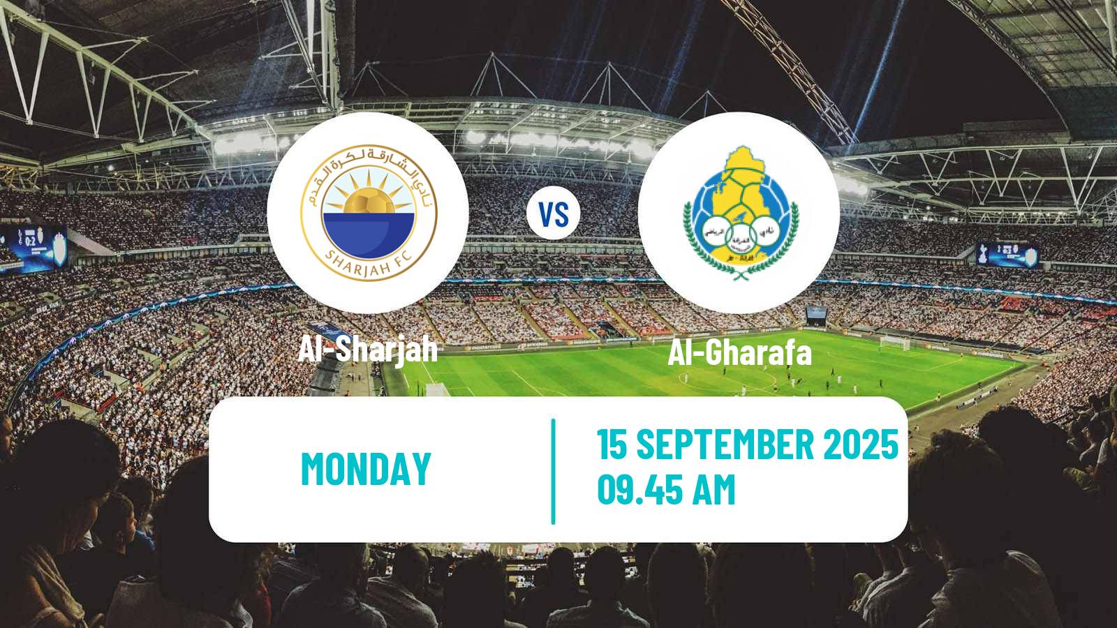 Football AFC Champions League Al-Sharjah - Al-Gharafa