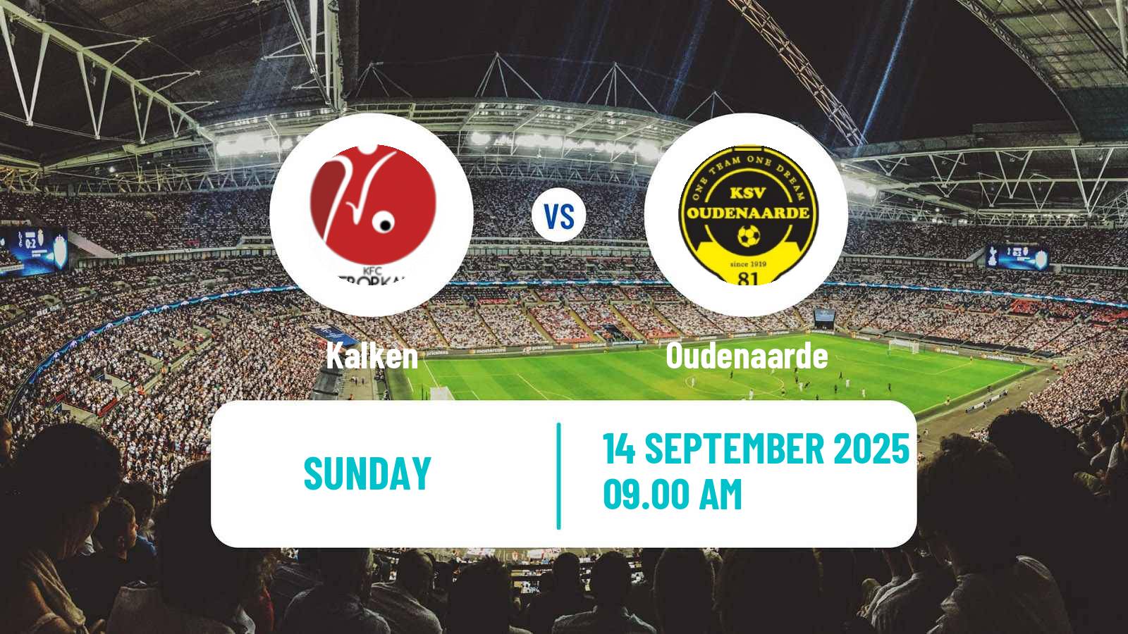 Football Belgian Second Amateur Division Group A Kalken - Oudenaarde
