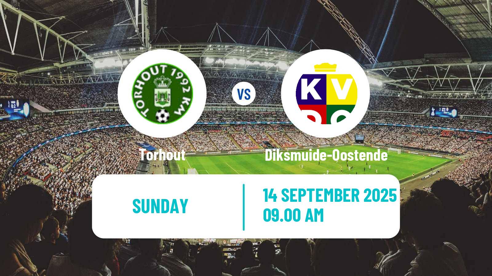 Football Belgian Second Amateur Division Group A Torhout - Diksmuide-Oostende