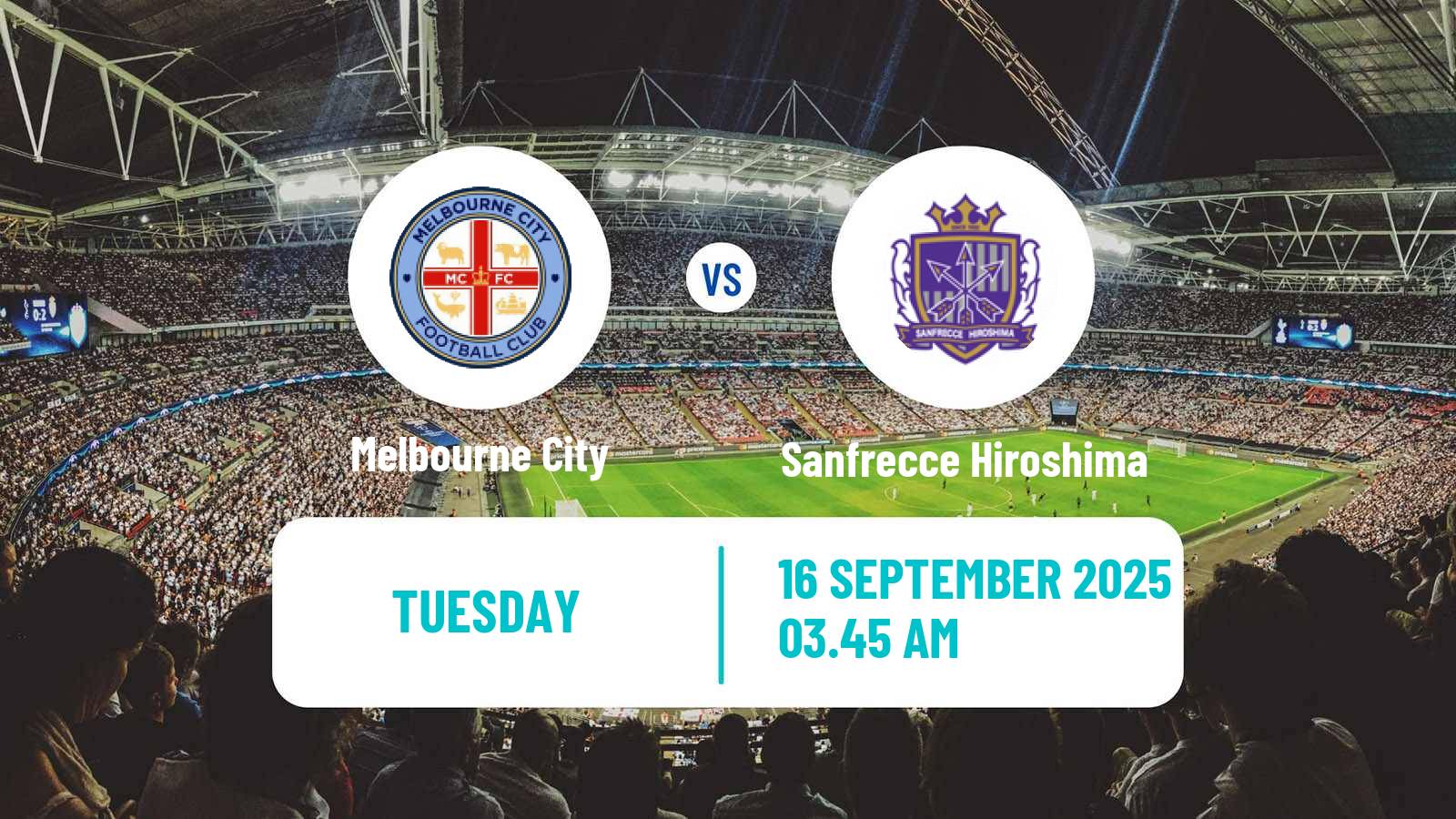 Football AFC Champions League Melbourne City - Sanfrecce Hiroshima