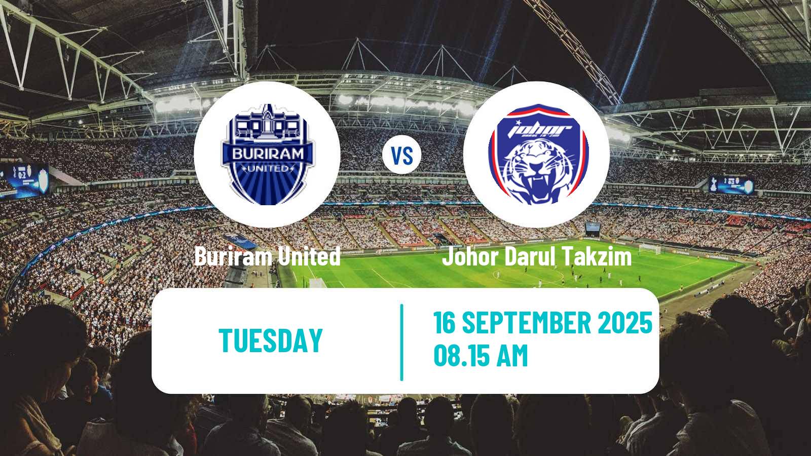 Football AFC Champions League Buriram United - Johor Darul Takzim