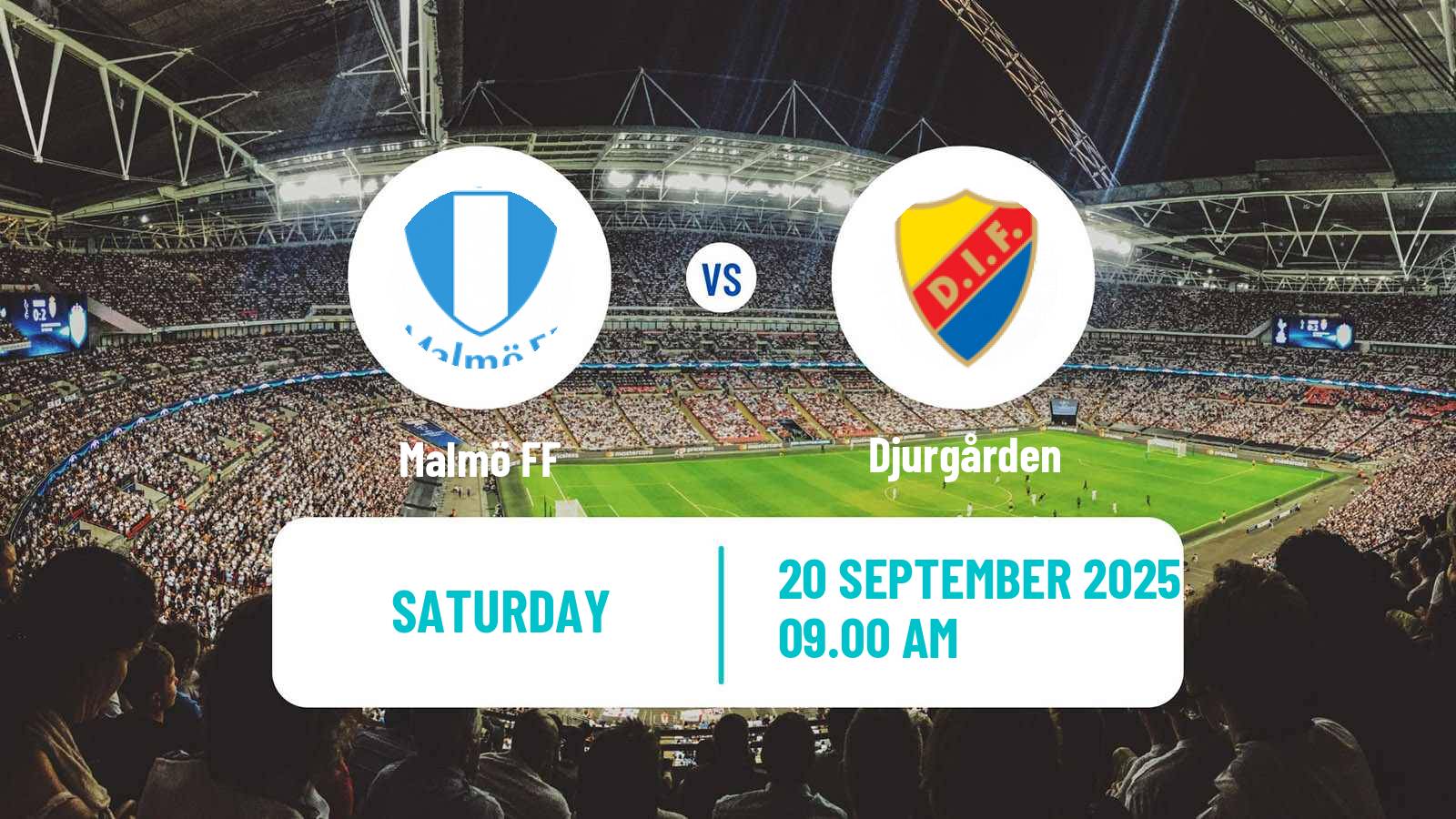 Football Swedish Allsvenskan Malmö - Djurgården