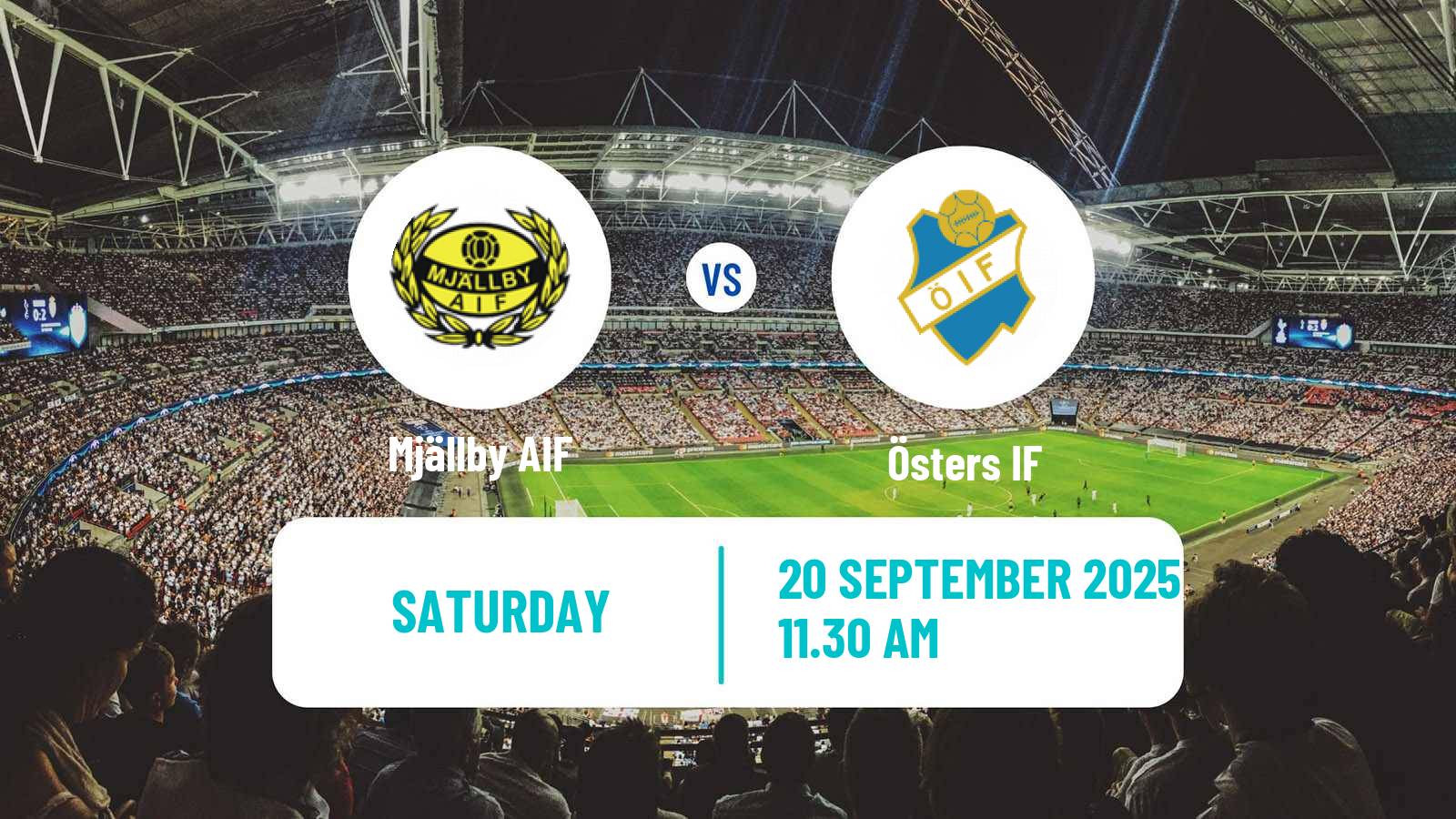 Football Swedish Allsvenskan Mjällby - Öster