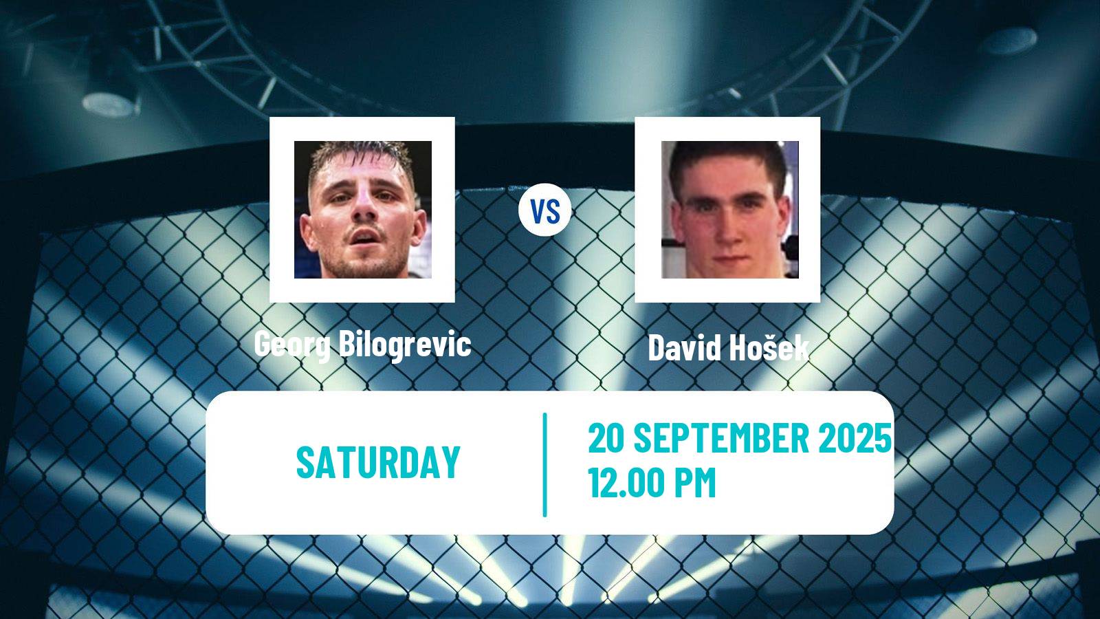 MMA Middleweight Oktagon Men Georg Bilogrevic - David Hošek
