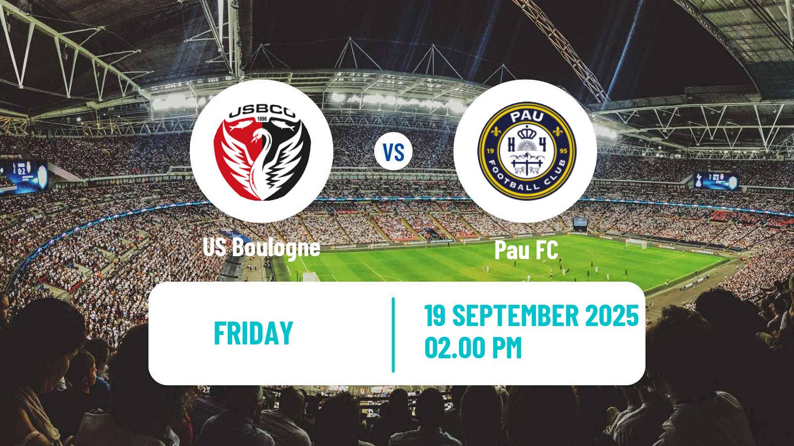 Football French Ligue 2 Boulogne - Pau
