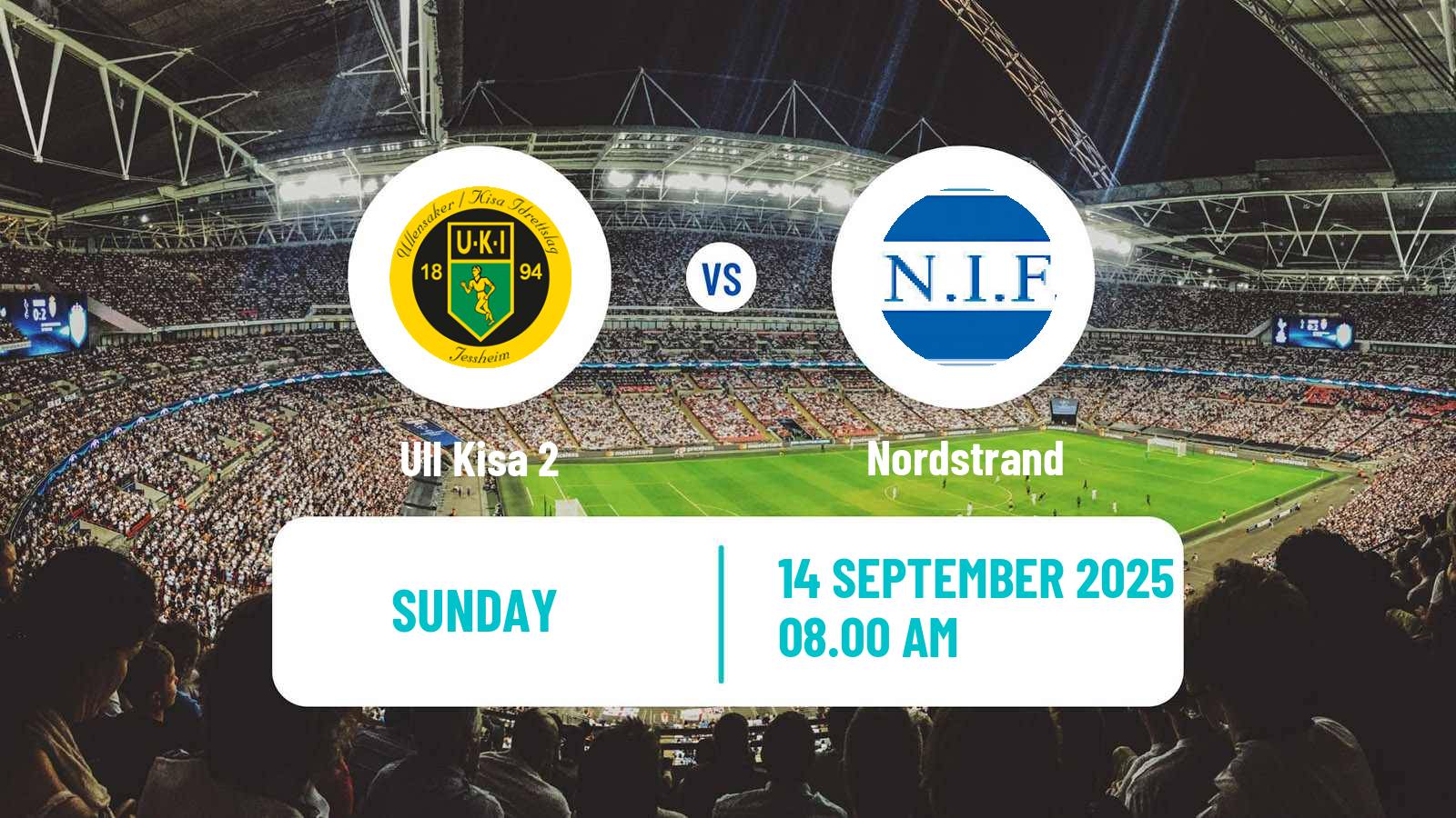 Football Norwegian Division 3 - Group 3 Ull Kisa 2 - Nordstrand