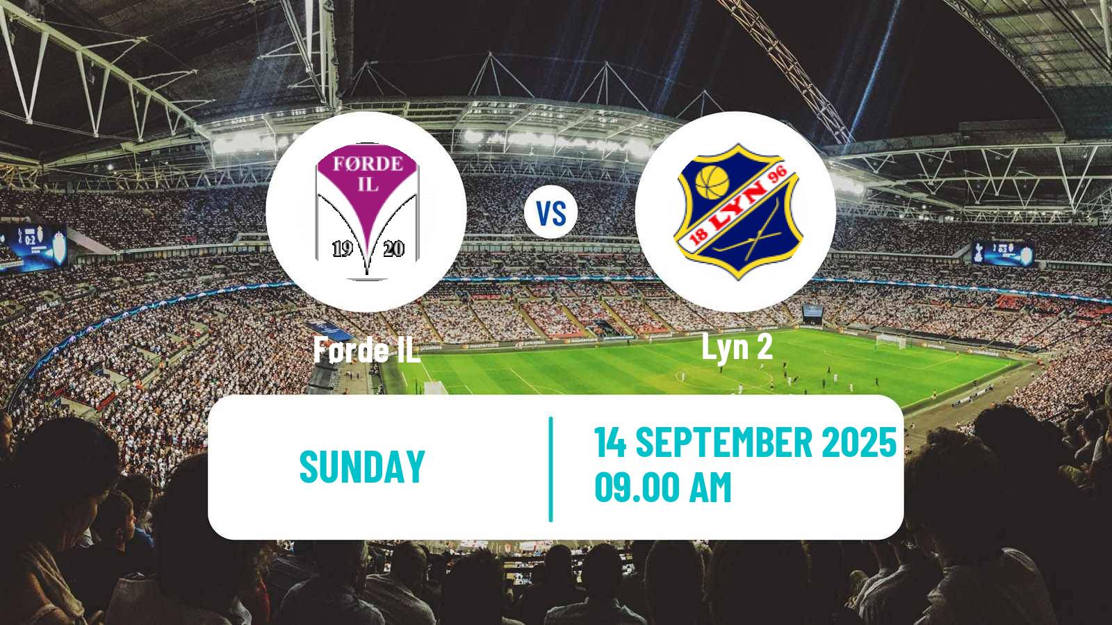 Football Norwegian Division 3 - Group 4 Førde - Lyn 2