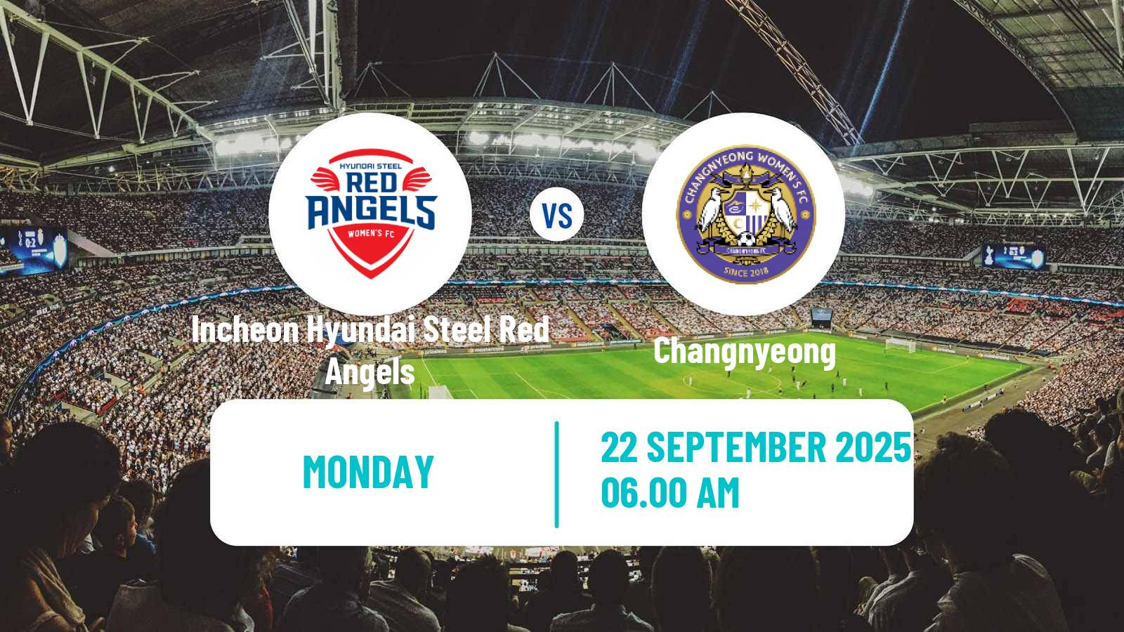 Football South Korean WK League Incheon Hyundai Steel Red Angels - Changnyeong
