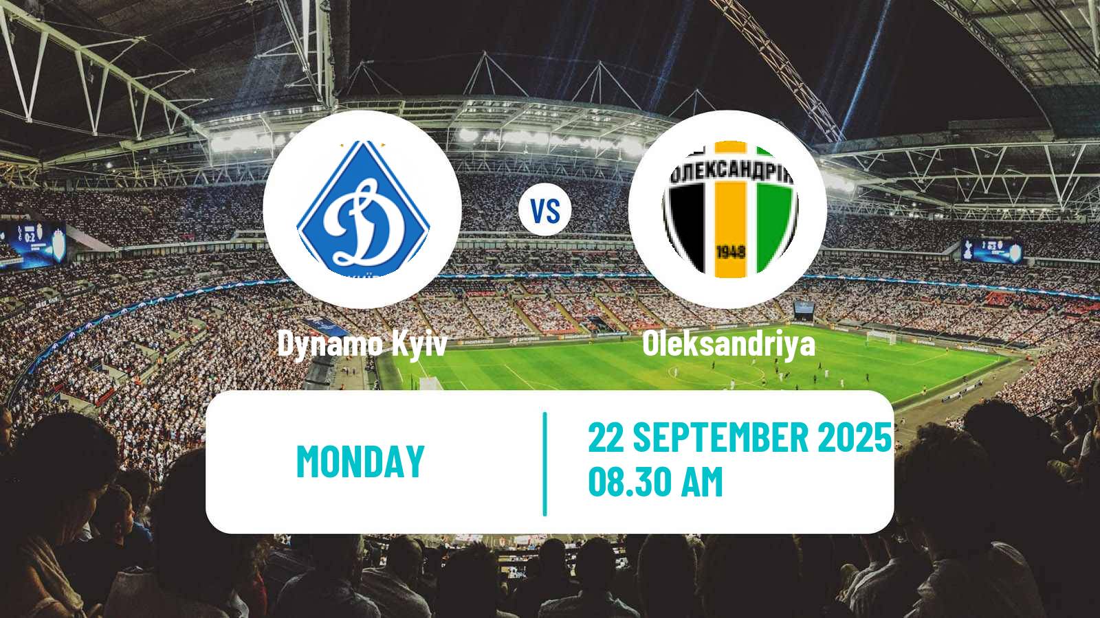 Football Ukrainian Premier League Dynamo Kyiv - Oleksandriya