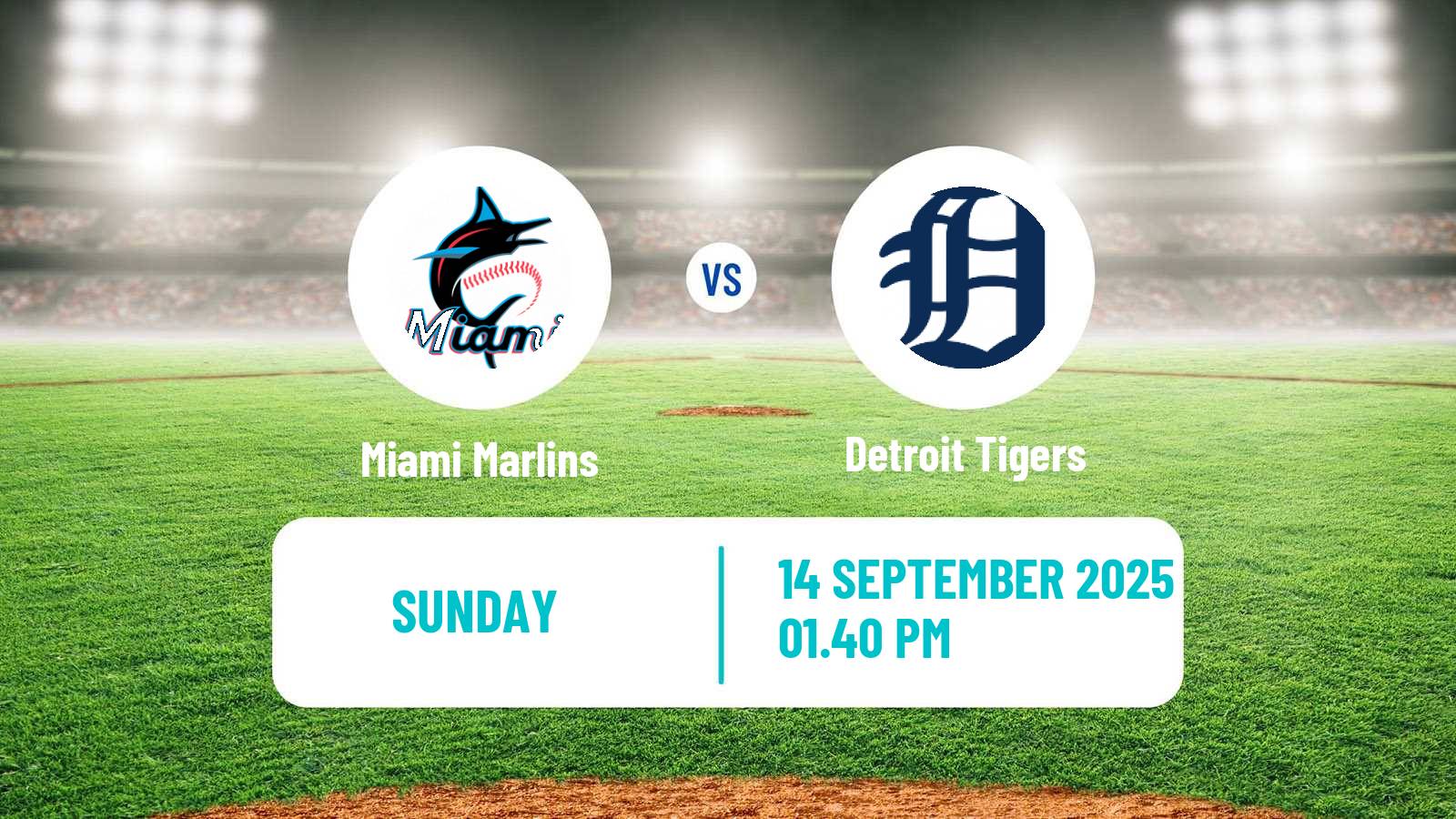 Baseball MLB Miami Marlins - Detroit Tigers