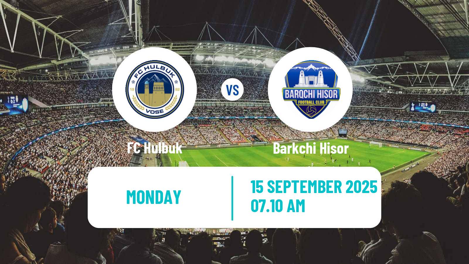Football Tajik League Hulbuk - Barkchi Hisor