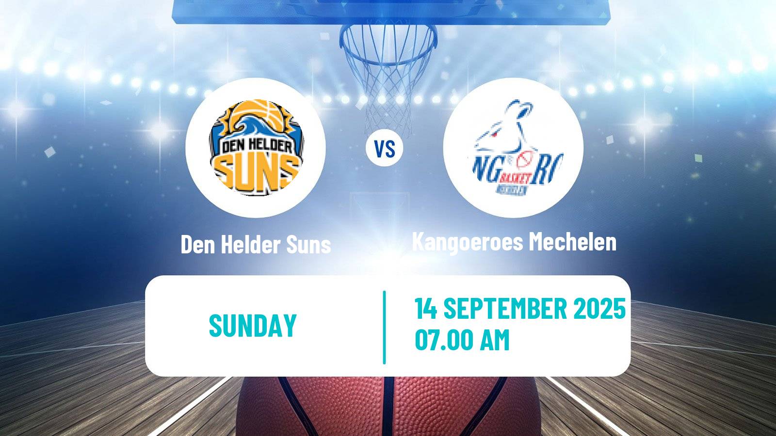 Basketball Club Friendly Basketball Den Helder Suns - Kangoeroes Mechelen