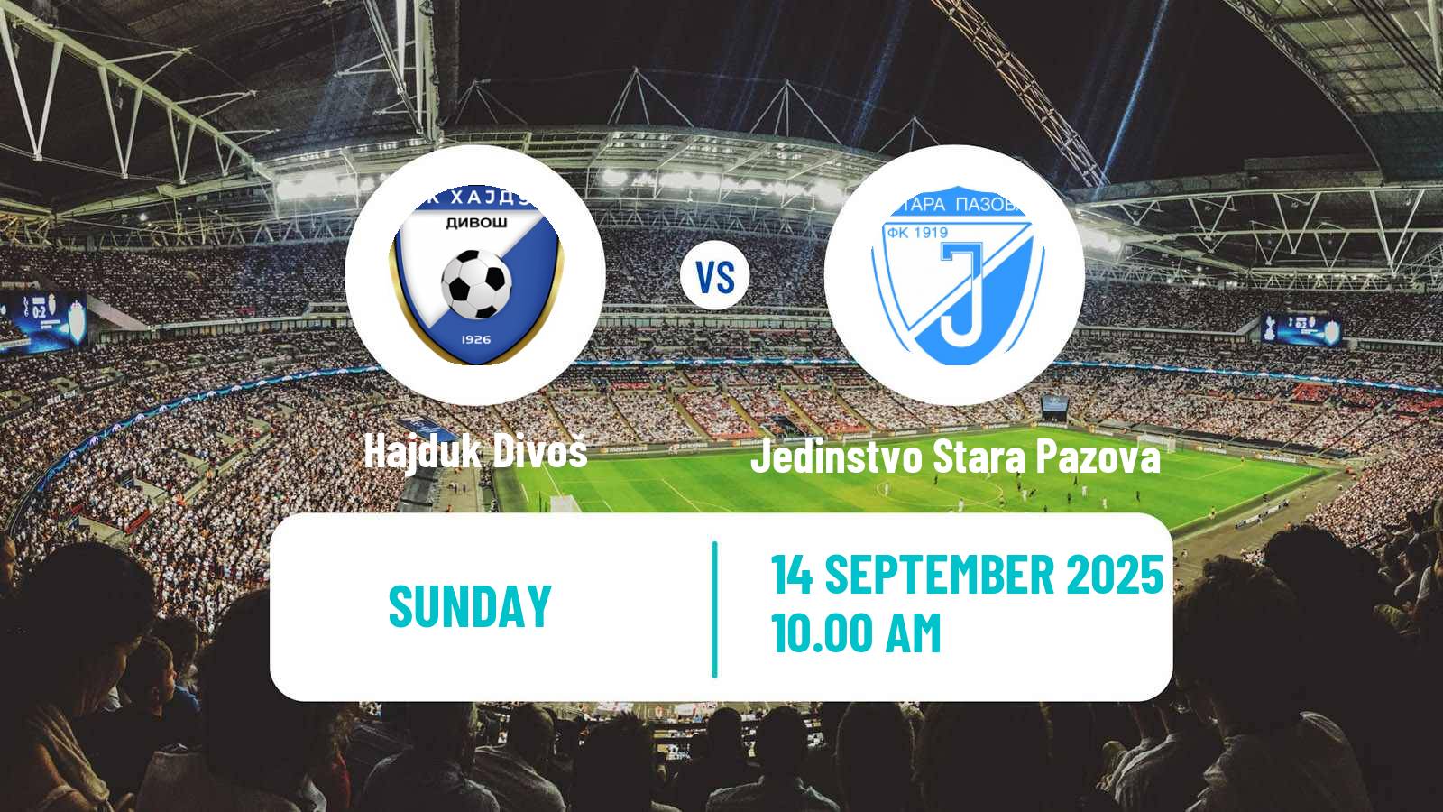 Football Serbian Srpska Liga - Vojvodina Hajduk Divoš - Jedinstvo Stara Pazova
