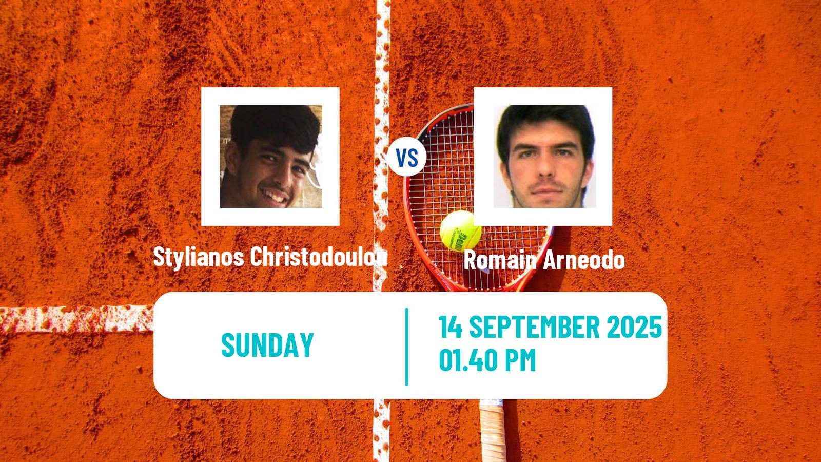 Tennis Davis Cup World Group II Stylianos Christodoulou - Romain Arneodo
