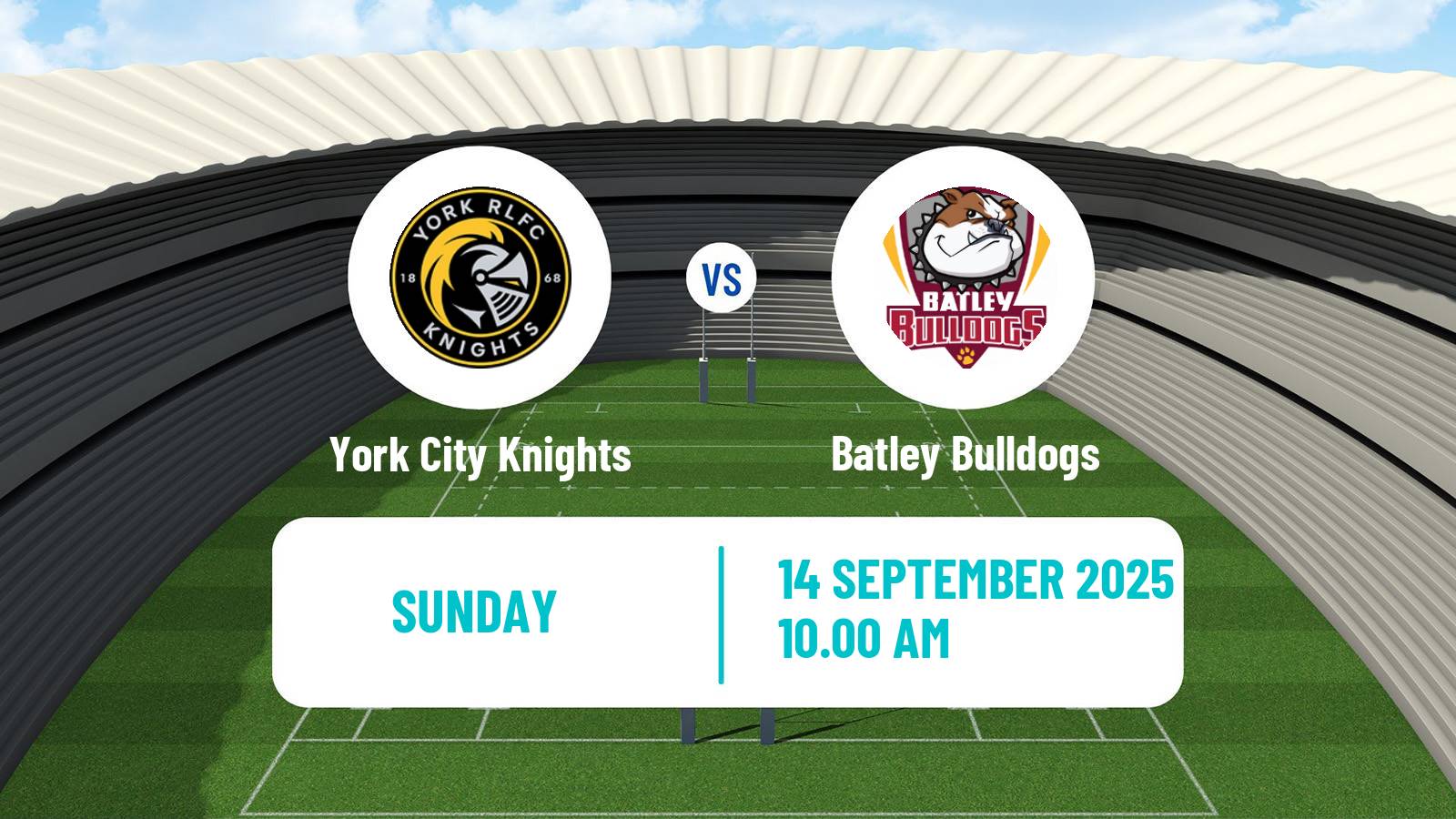 Rugby league English Championship Rugby League York City Knights - Batley Bulldogs