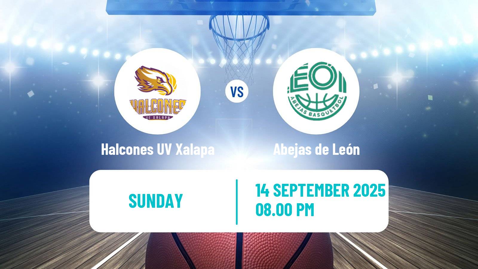 Basketball Mexican LNBP Halcones UV Xalapa - Abejas de León
