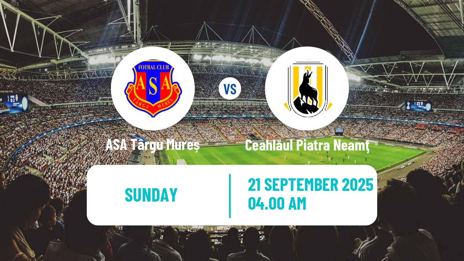 Football Romanian Division 2 ASA Târgu Mureș - Ceahlăul Piatra Neamţ