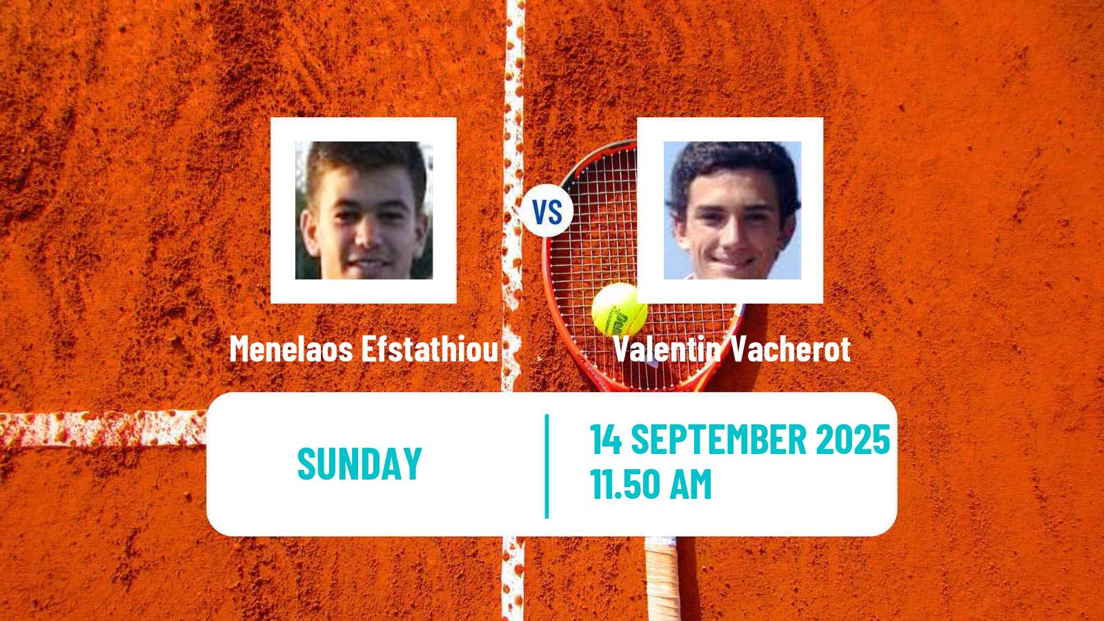Tennis Davis Cup World Group II Menelaos Efstathiou - Valentin Vacherot