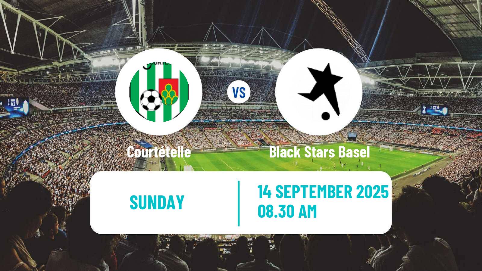 Football Swiss 1 Liga Classic Group 2 Courtételle - Black Stars Basel