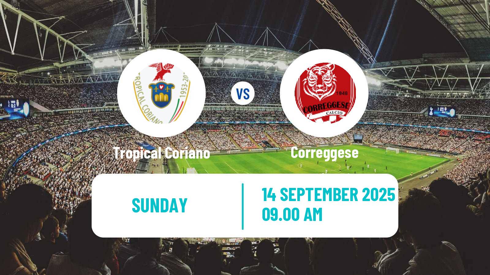 Football Italian Serie D - Group D Tropical Coriano - Correggese