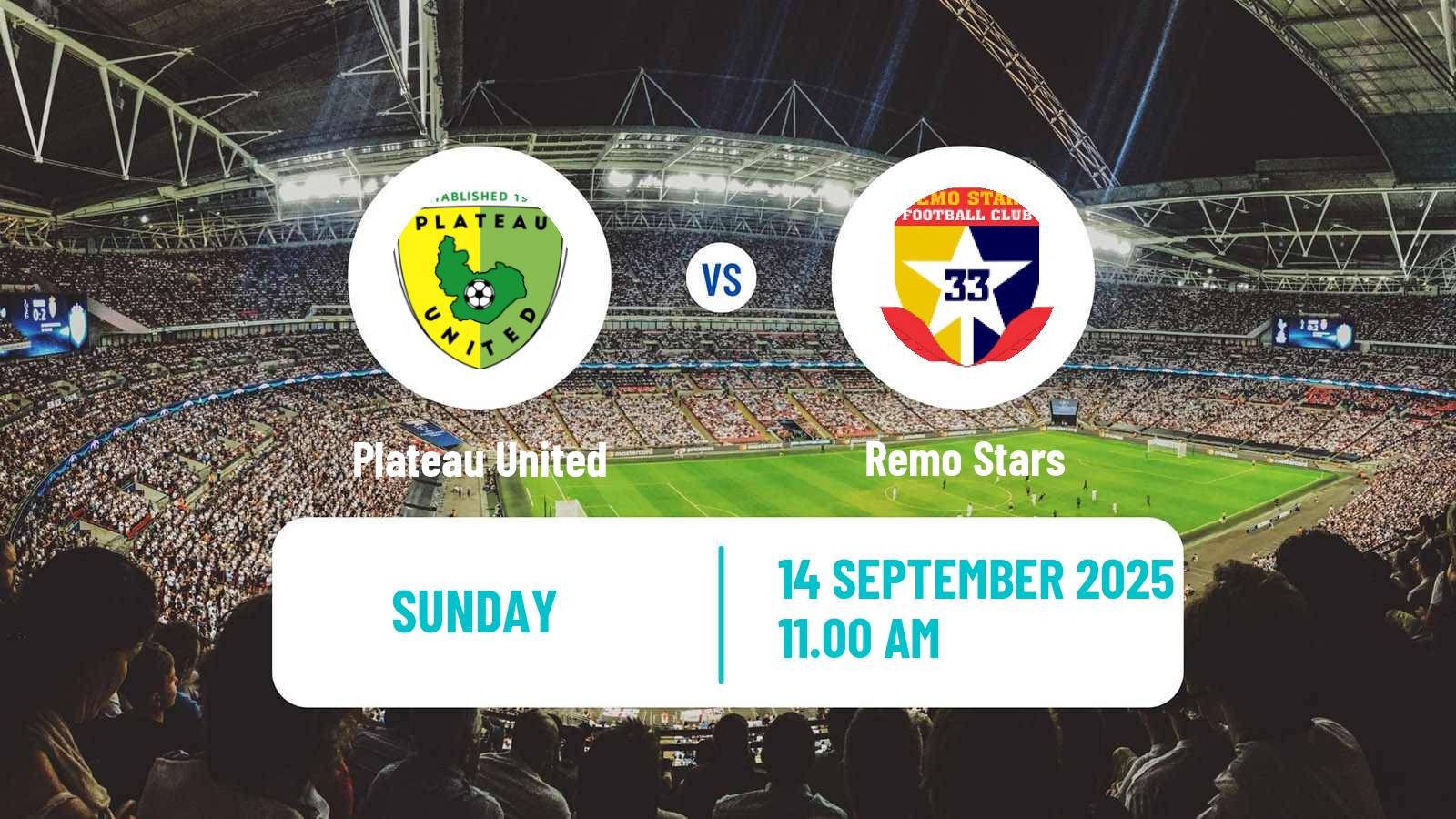 Football Nigerian Premier League Plateau United - Remo Stars
