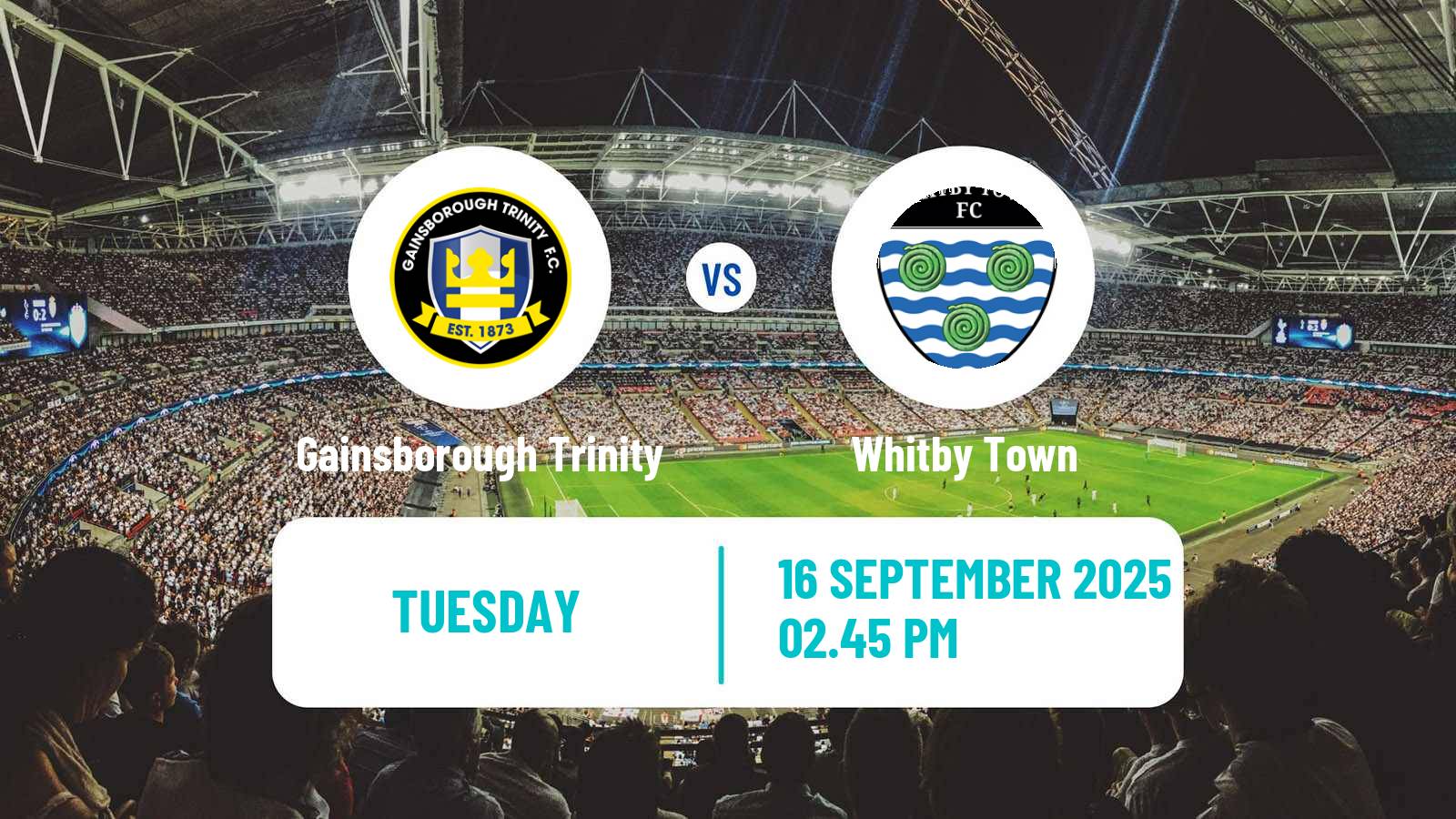 Football English NPL Premier Division Gainsborough Trinity - Whitby Town