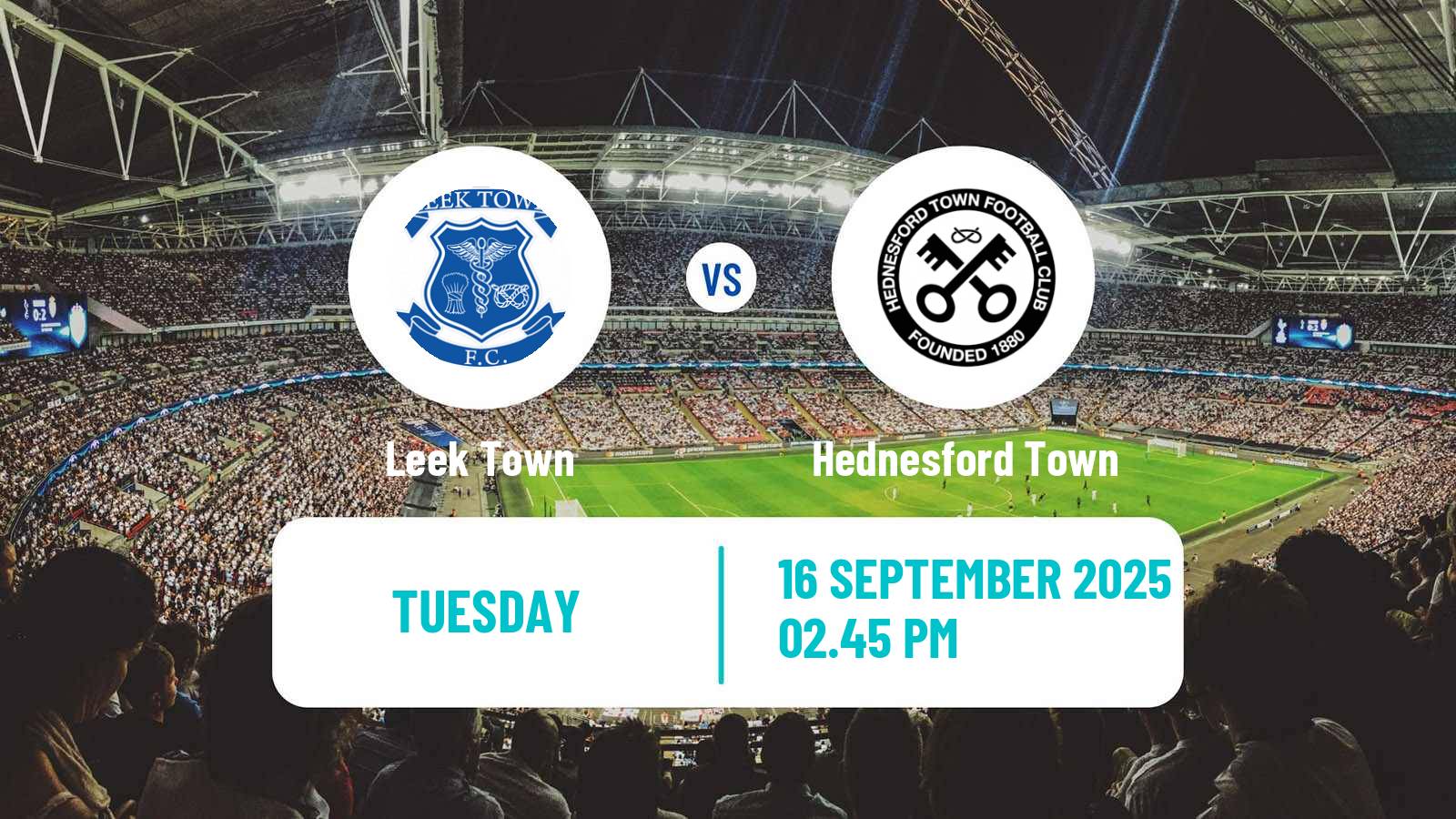 Football English NPL Premier Division Leek Town - Hednesford Town