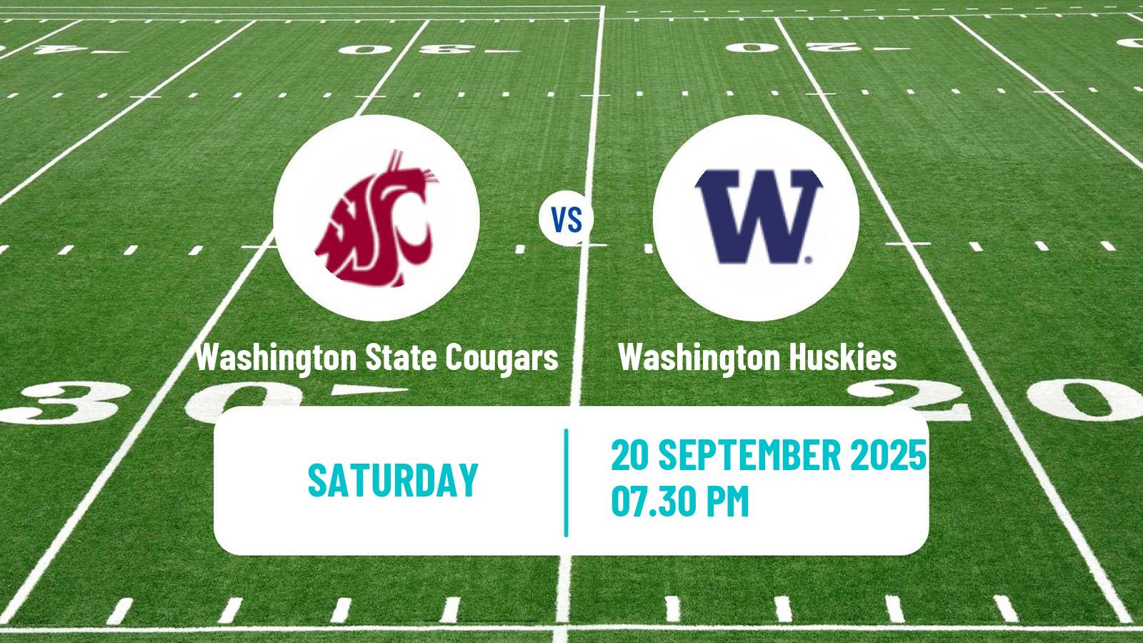 American football NCAA College Football Washington State Cougars - Washington Huskies