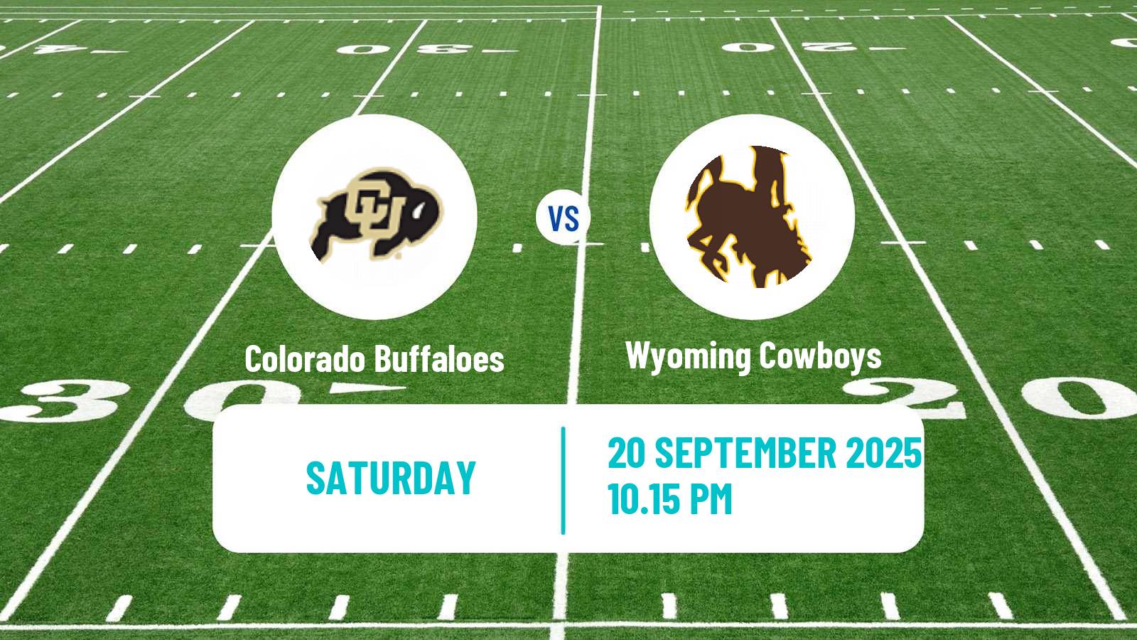 American football NCAA College Football Colorado Buffaloes - Wyoming Cowboys