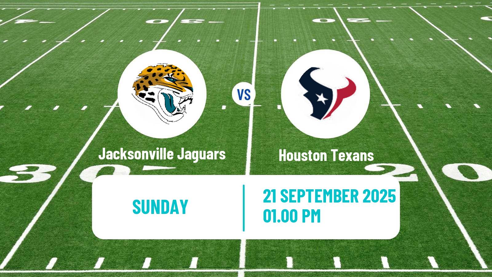 American football NFL Jacksonville Jaguars - Houston Texans