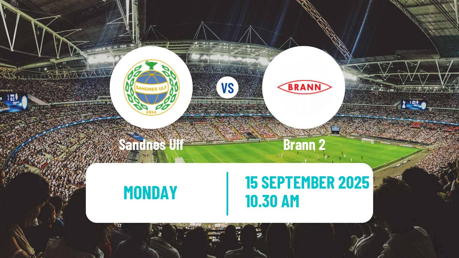 Football Norwegian Division 2 - Group 1 Sandnes Ulf - Brann 2